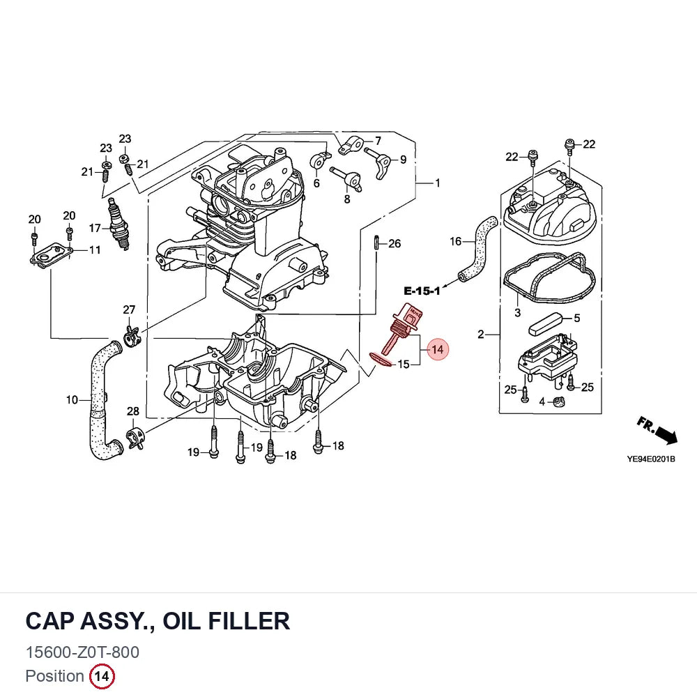 CAP ASSY., OIL FILLER