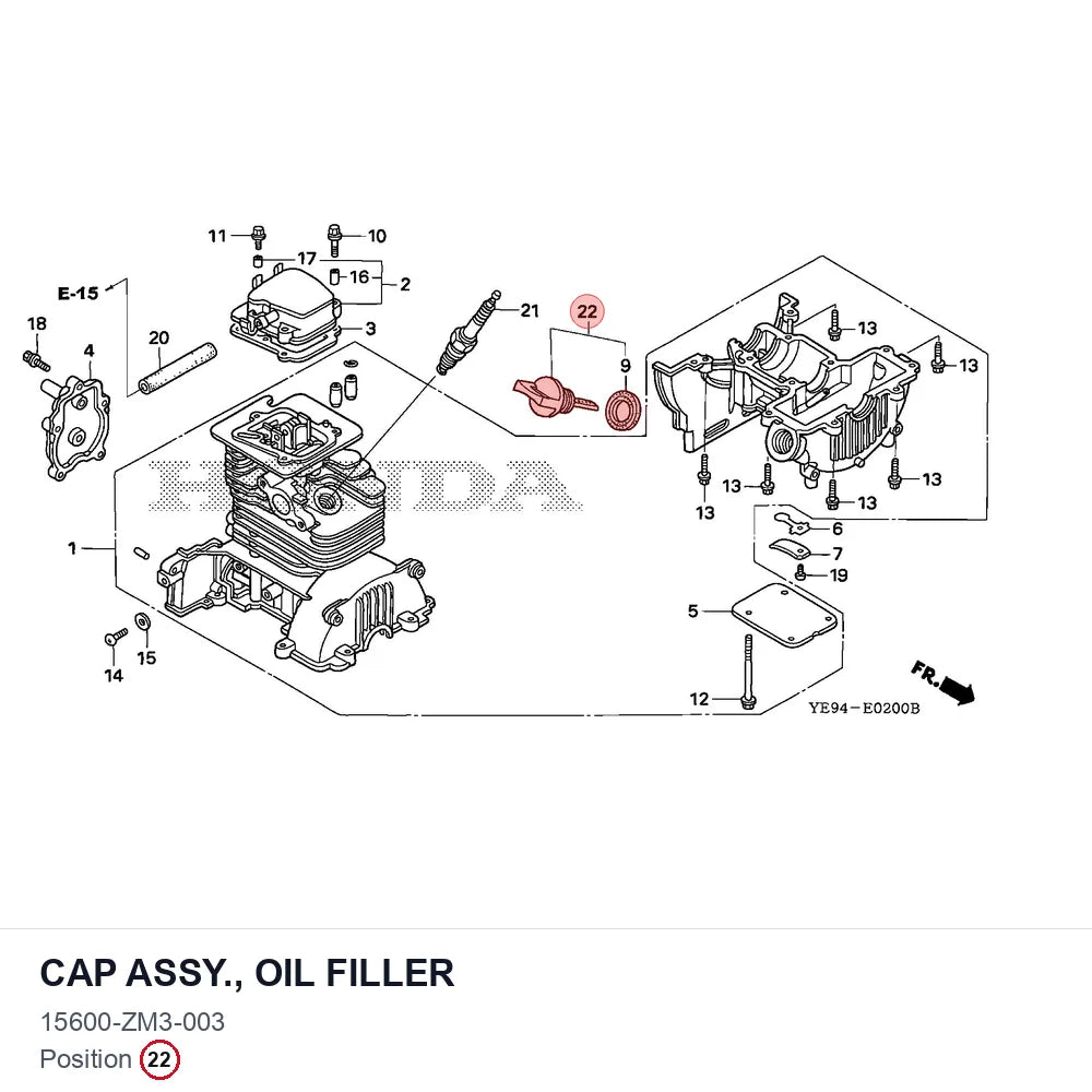 CAP ASSY., OIL FILLER