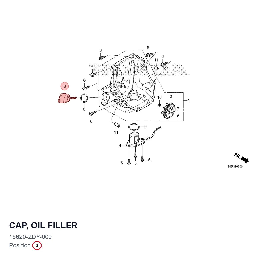 CAP, OIL FILLER