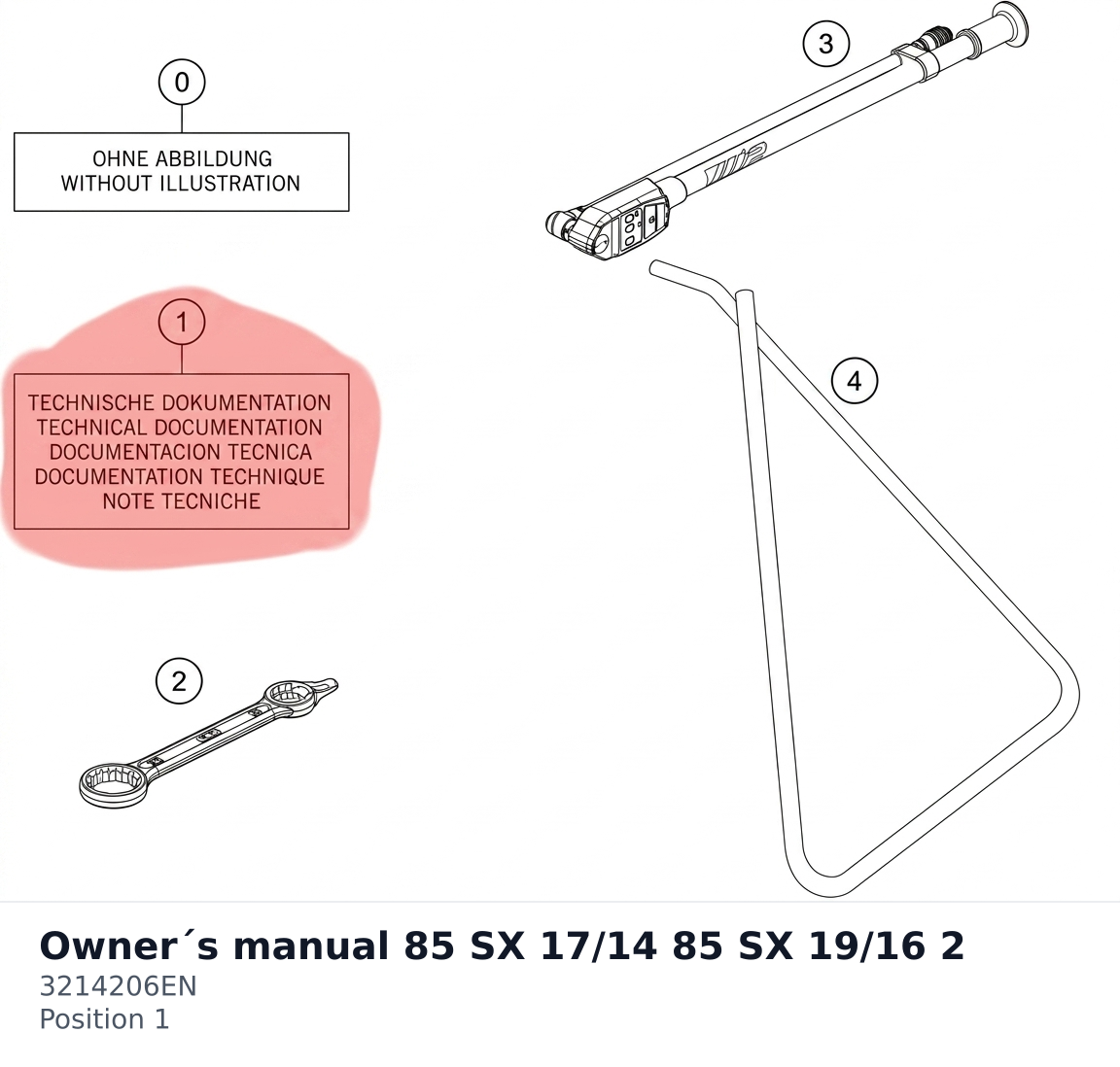 Diagram preview: Owner´s manual 85 SX 17/14 85 SX 19/16 2 (3214206EN)