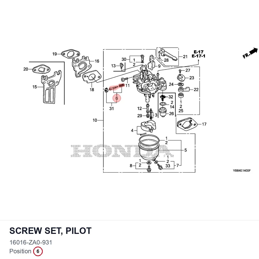 SCREW SET, PILOT