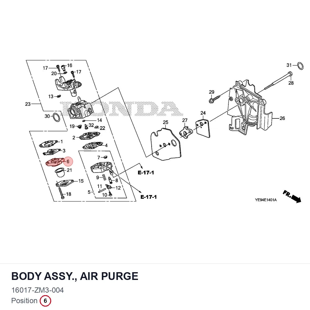 BODY ASSY., AIR PURGE