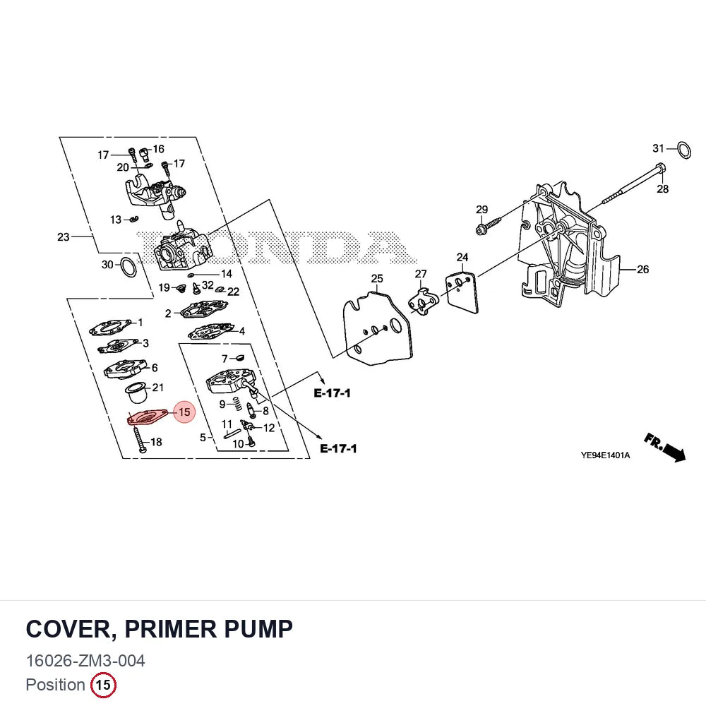 COVER, PRIMER PUMP