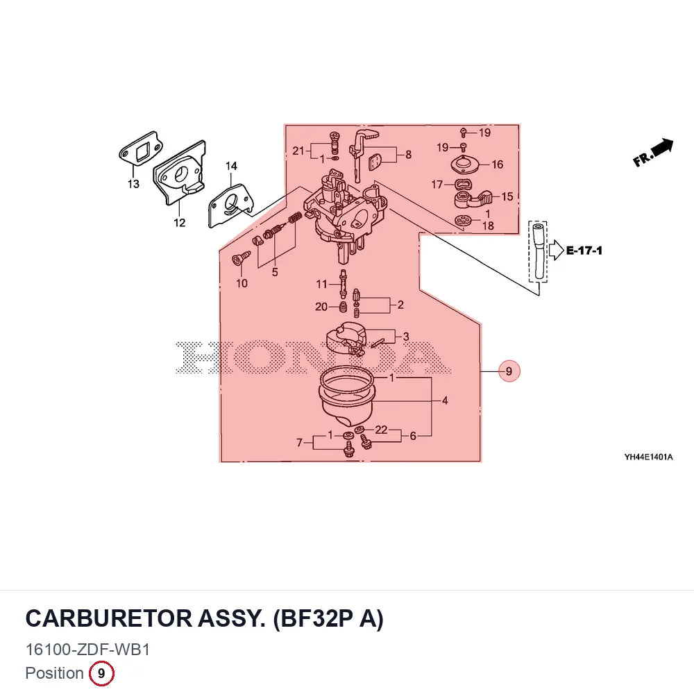 CARBURETOR ASSY. (BF32P A)