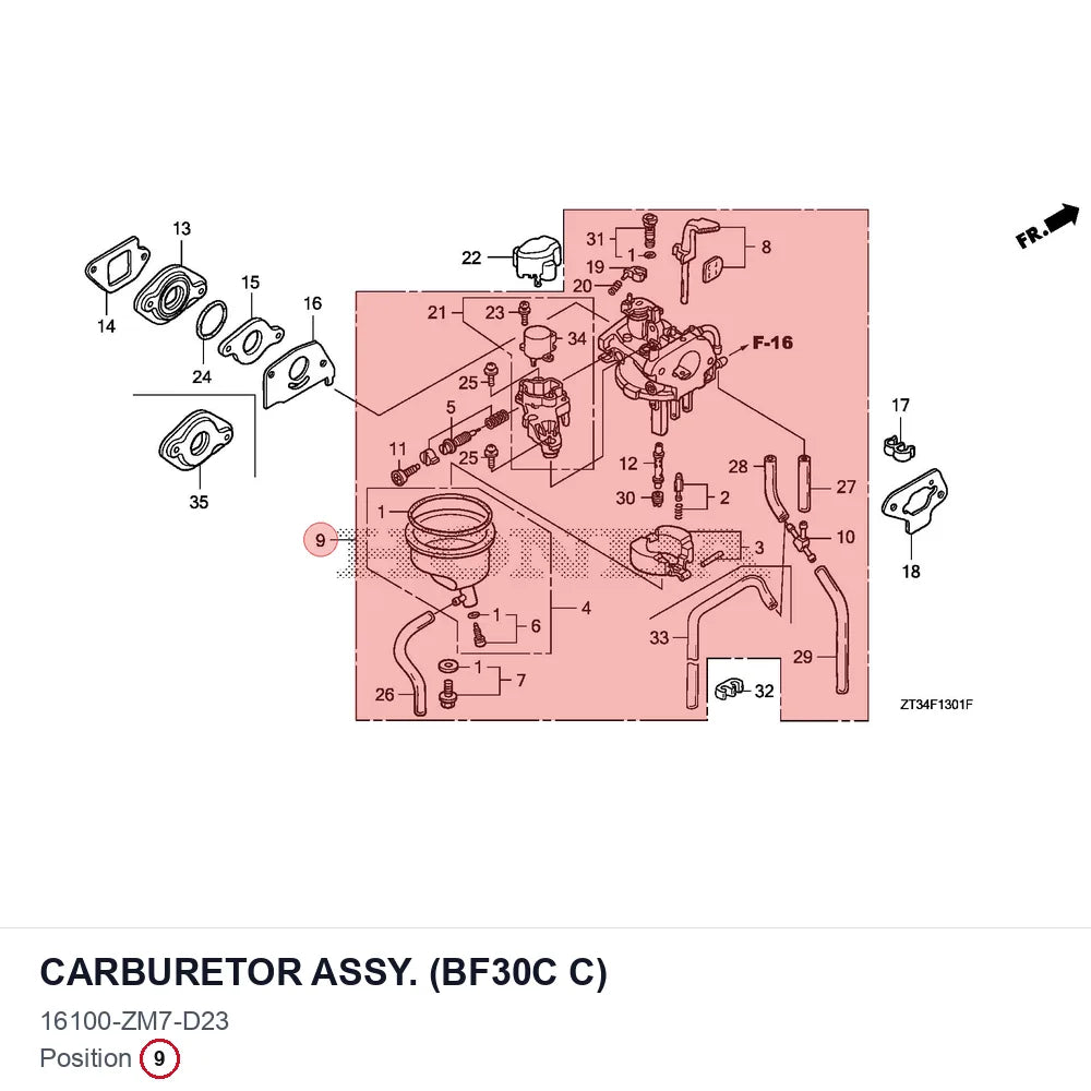 CARBURETOR ASSY. (BF30C C)