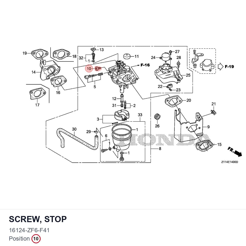 SCREW, STOP