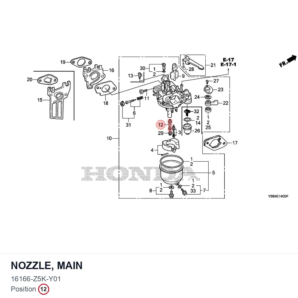 NOZZLE, MAIN