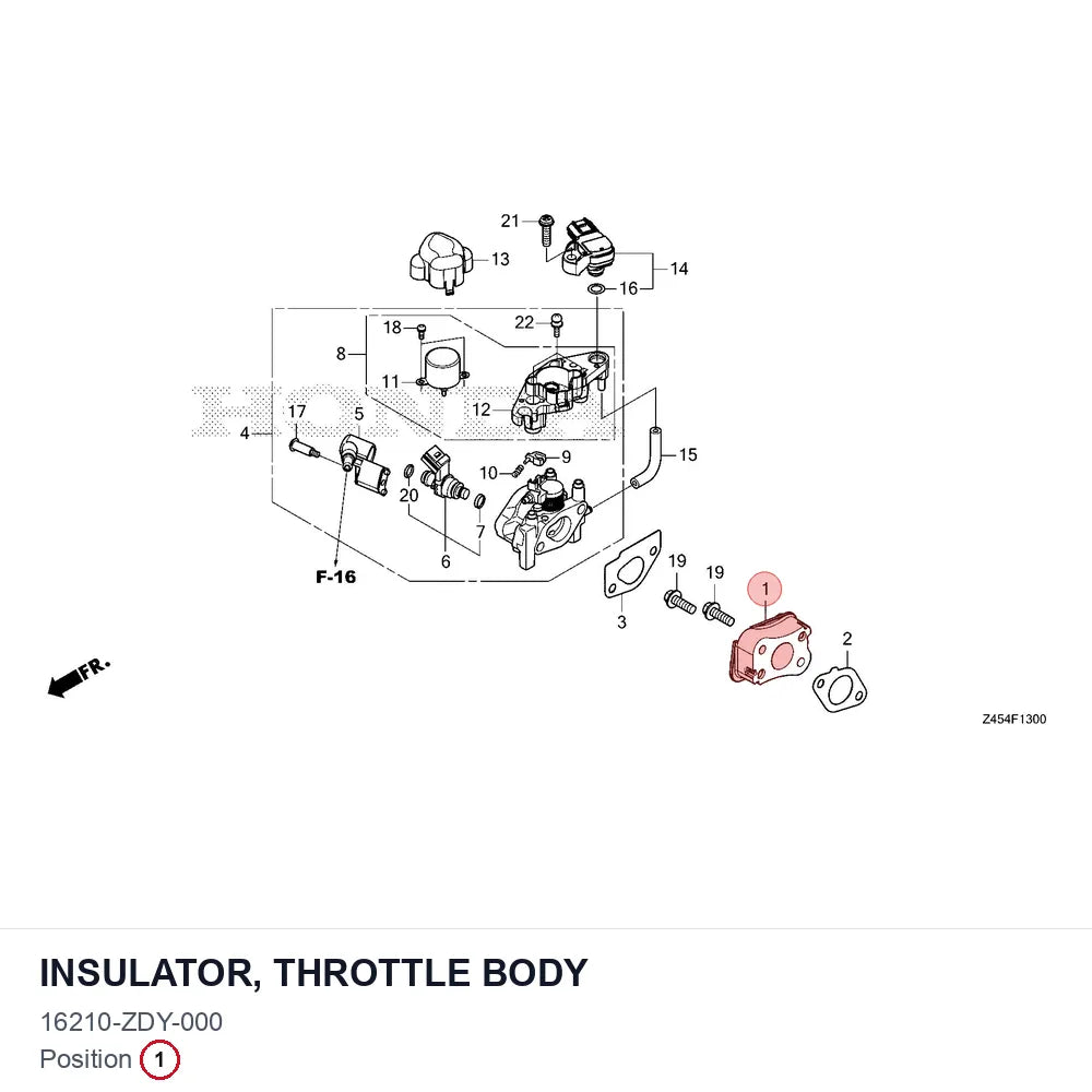 INSULATOR, THROTTLE BODY