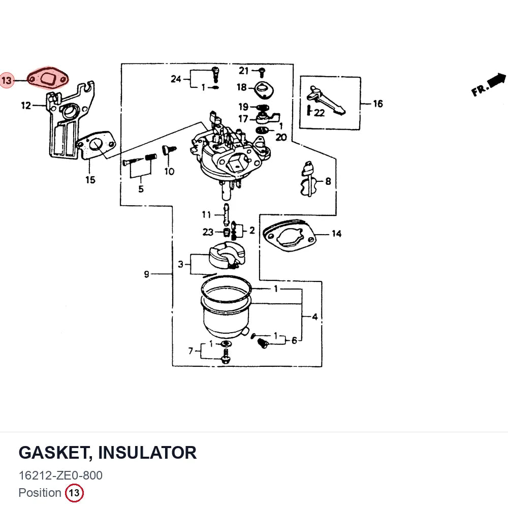 GASKET, INSULATOR