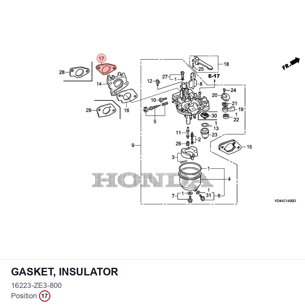 GASKET, INSULATOR