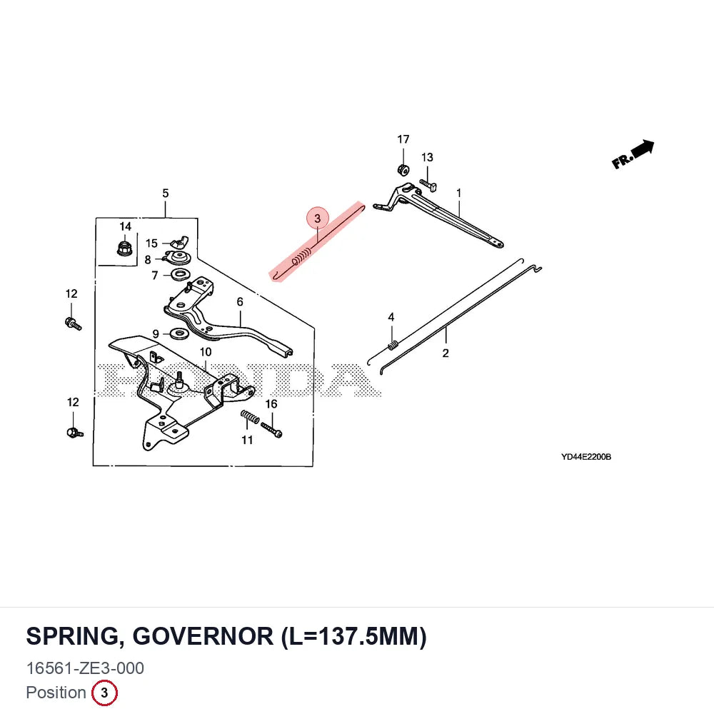 SPRING, GOVERNOR (L=137.5MM)
