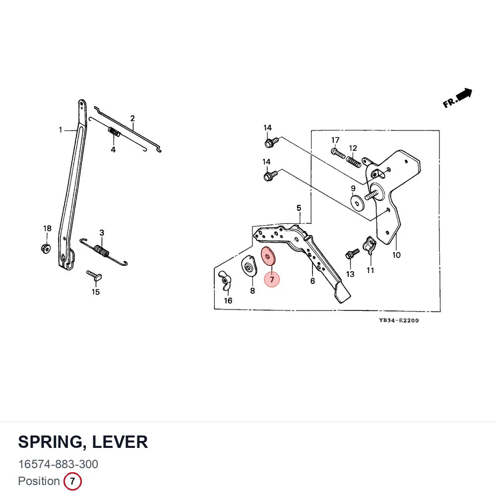 SPRING, LEVER