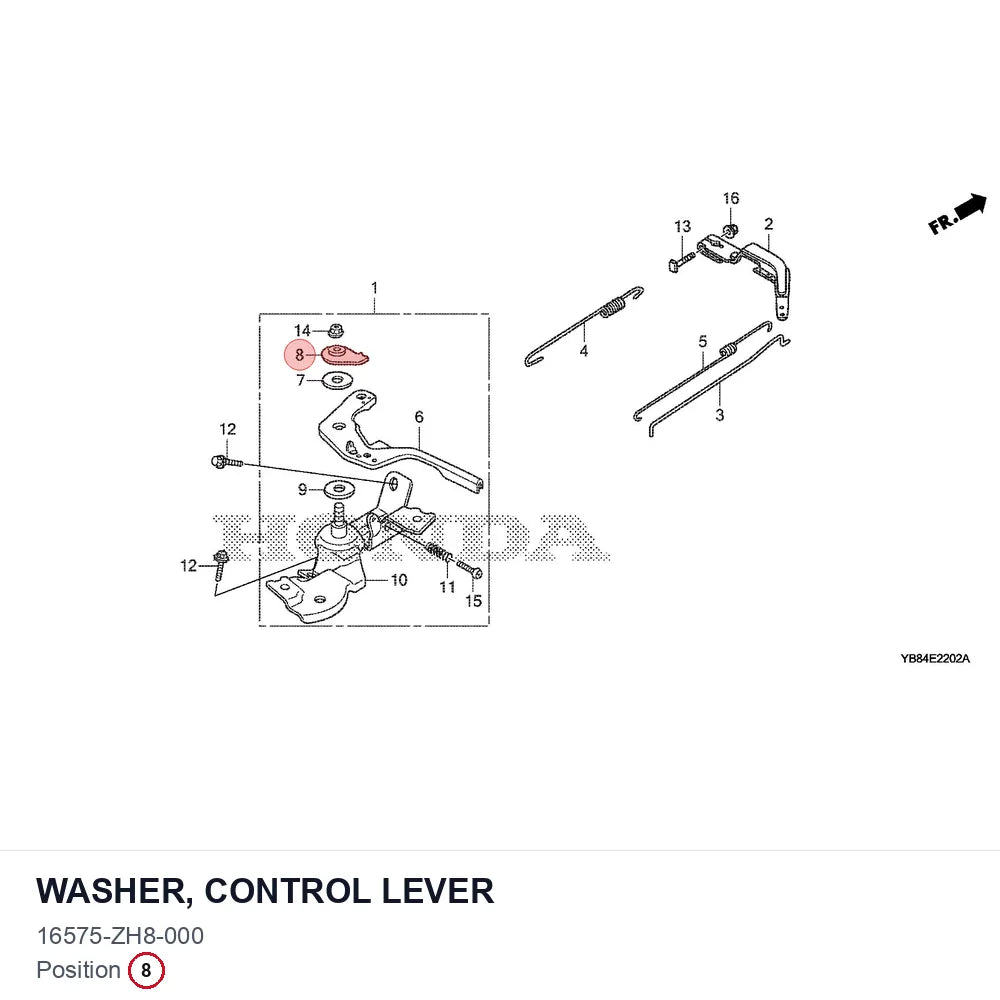 WASHER, CONTROL LEVER