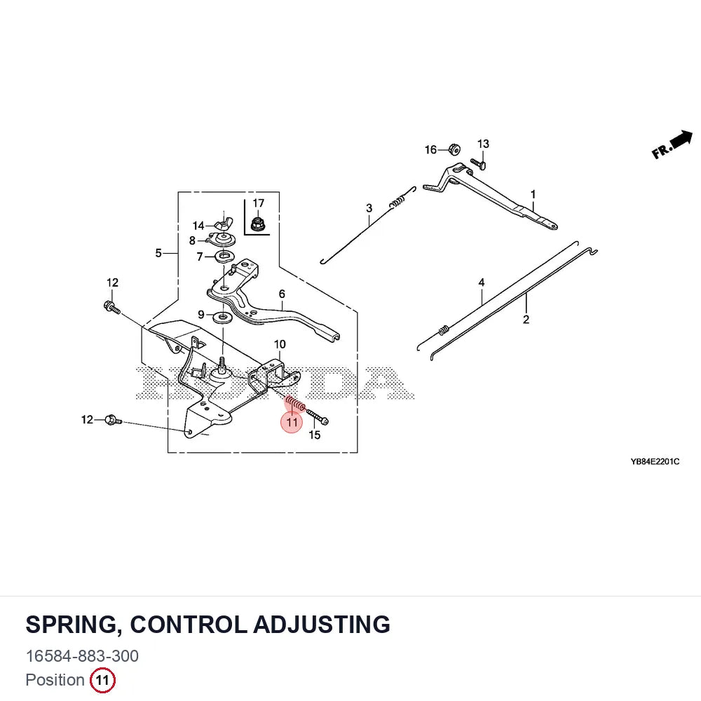 SPRING, CONTROL ADJUSTING