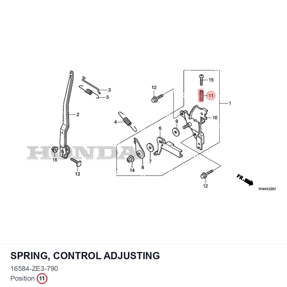 SPRING, CONTROL ADJUSTING