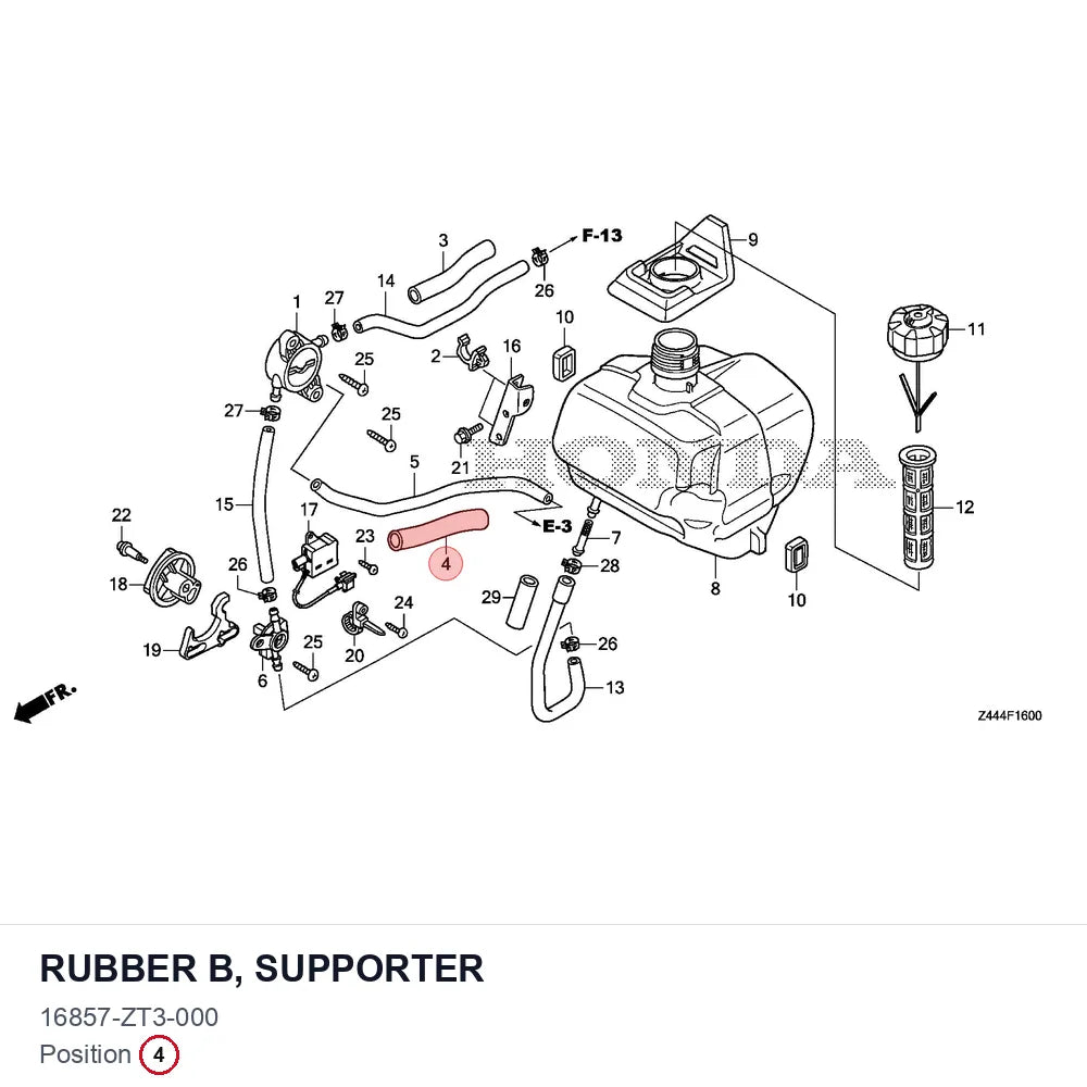 RUBBER B, SUPPORTER
