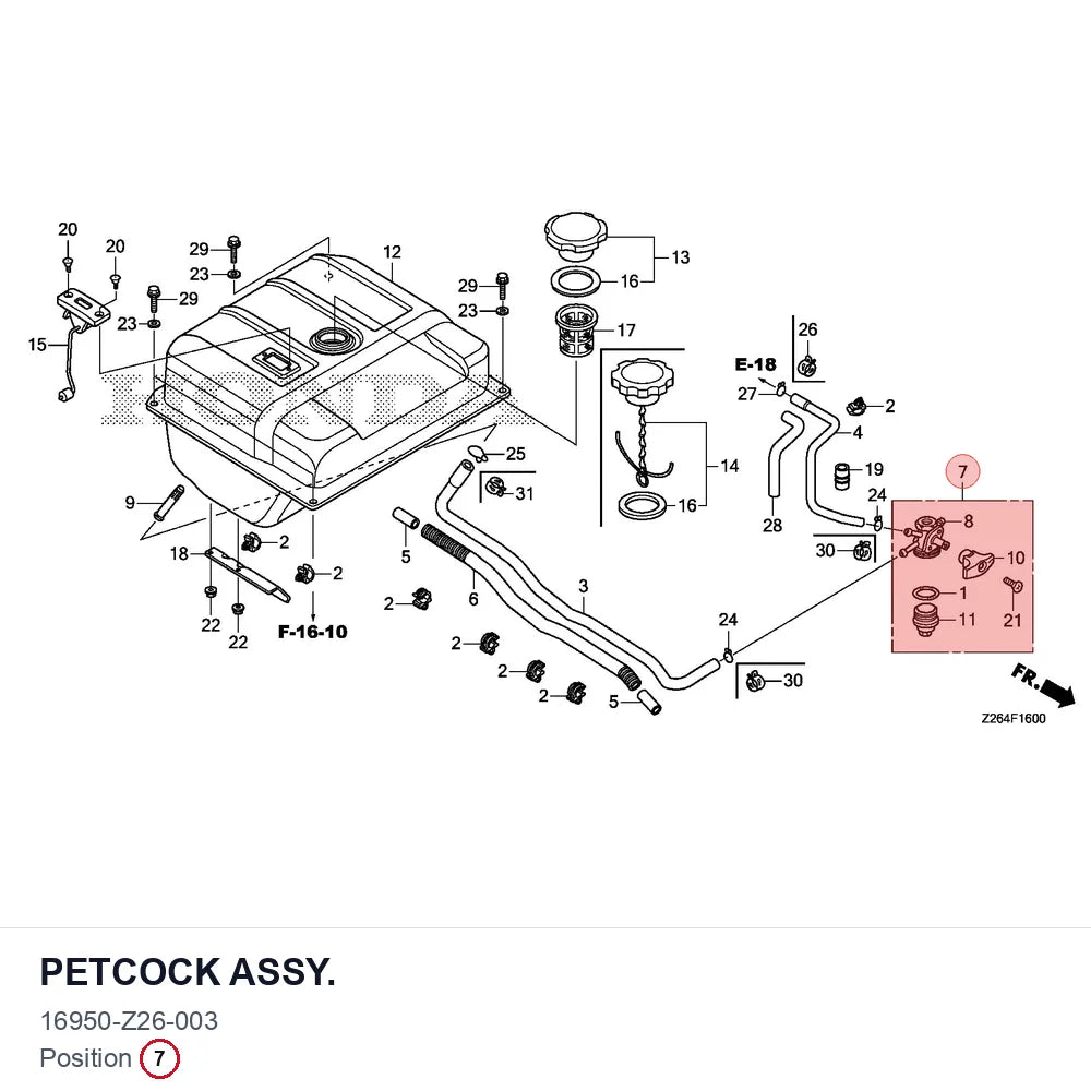 PETCOCK ASSY.