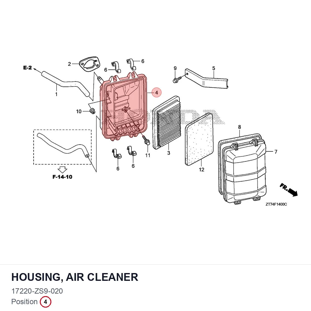 HOUSING, AIR CLEANER