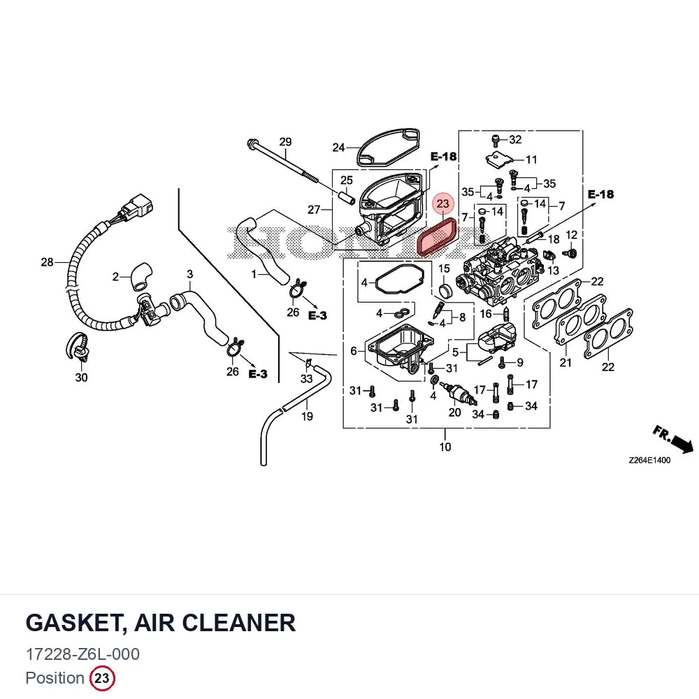 GASKET, AIR CLEANER