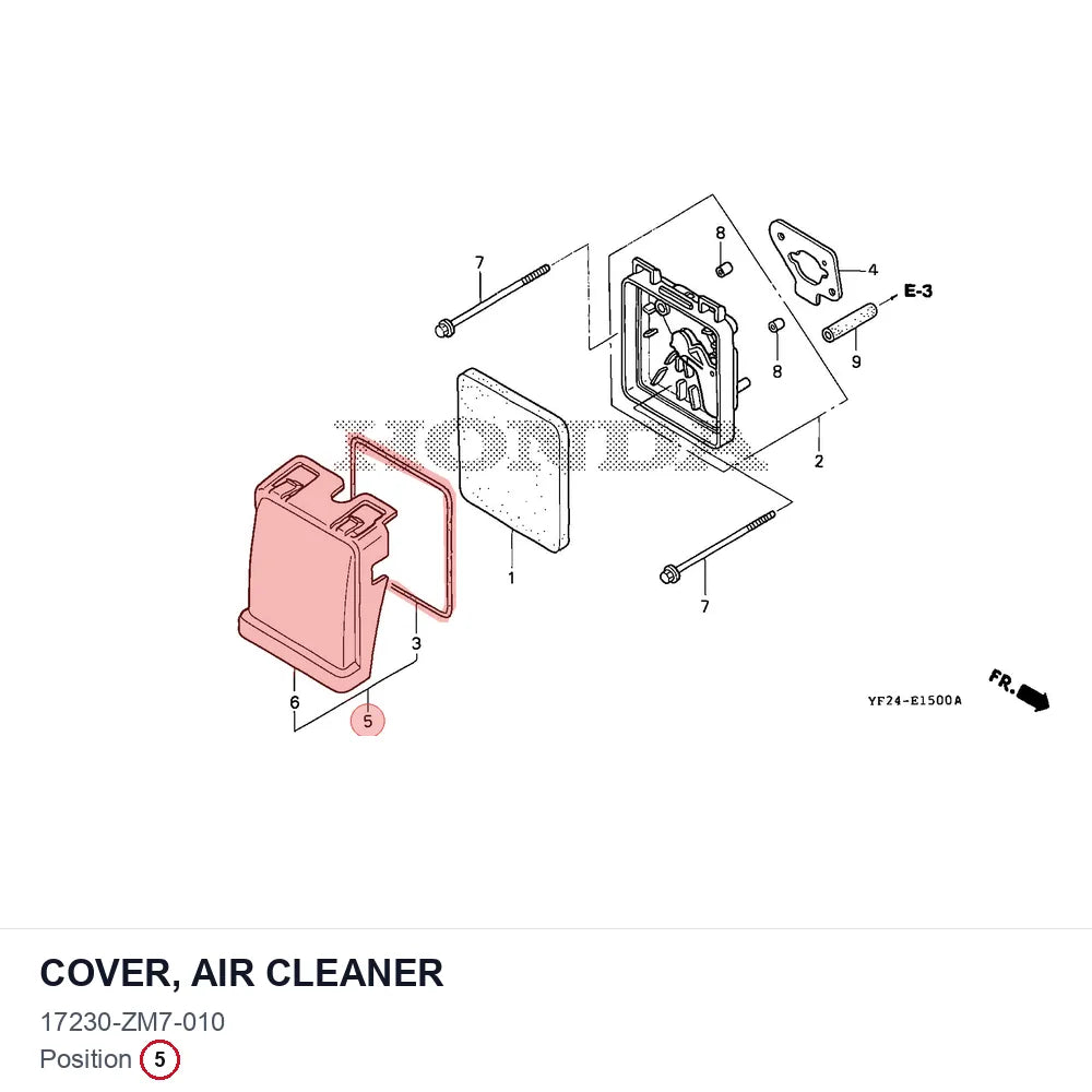 COVER, AIR CLEANER