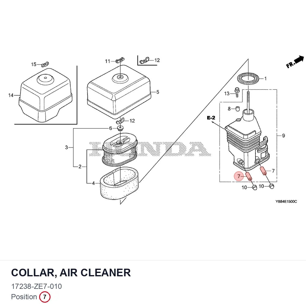 COLLAR, AIR CLEANER