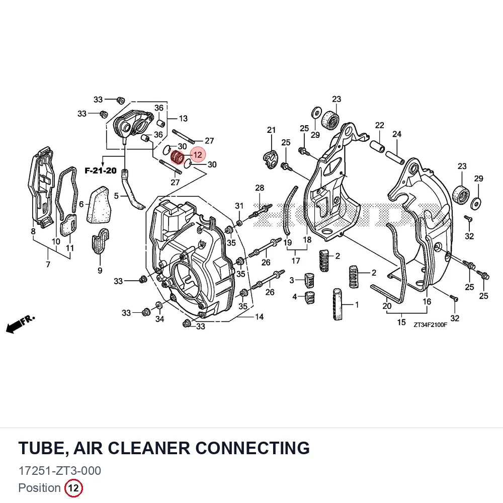TUBE, AIR CLEANER CONNECTING