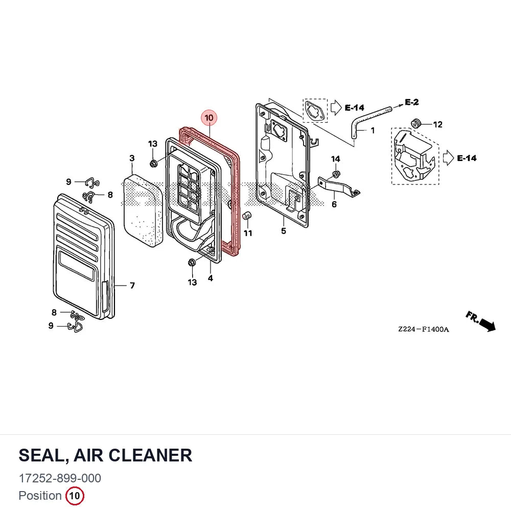 SEAL, AIR CLEANER