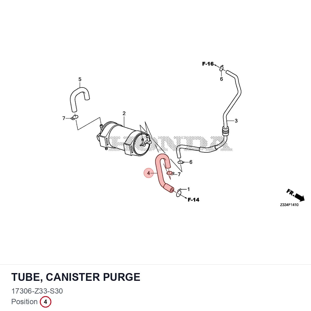 TUBE, CANISTER PURGE