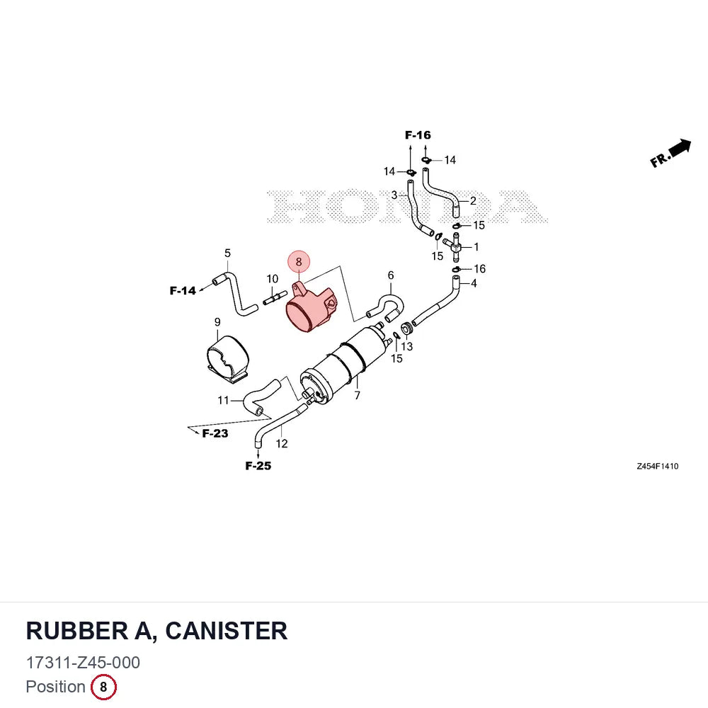 RUBBER A, CANISTER