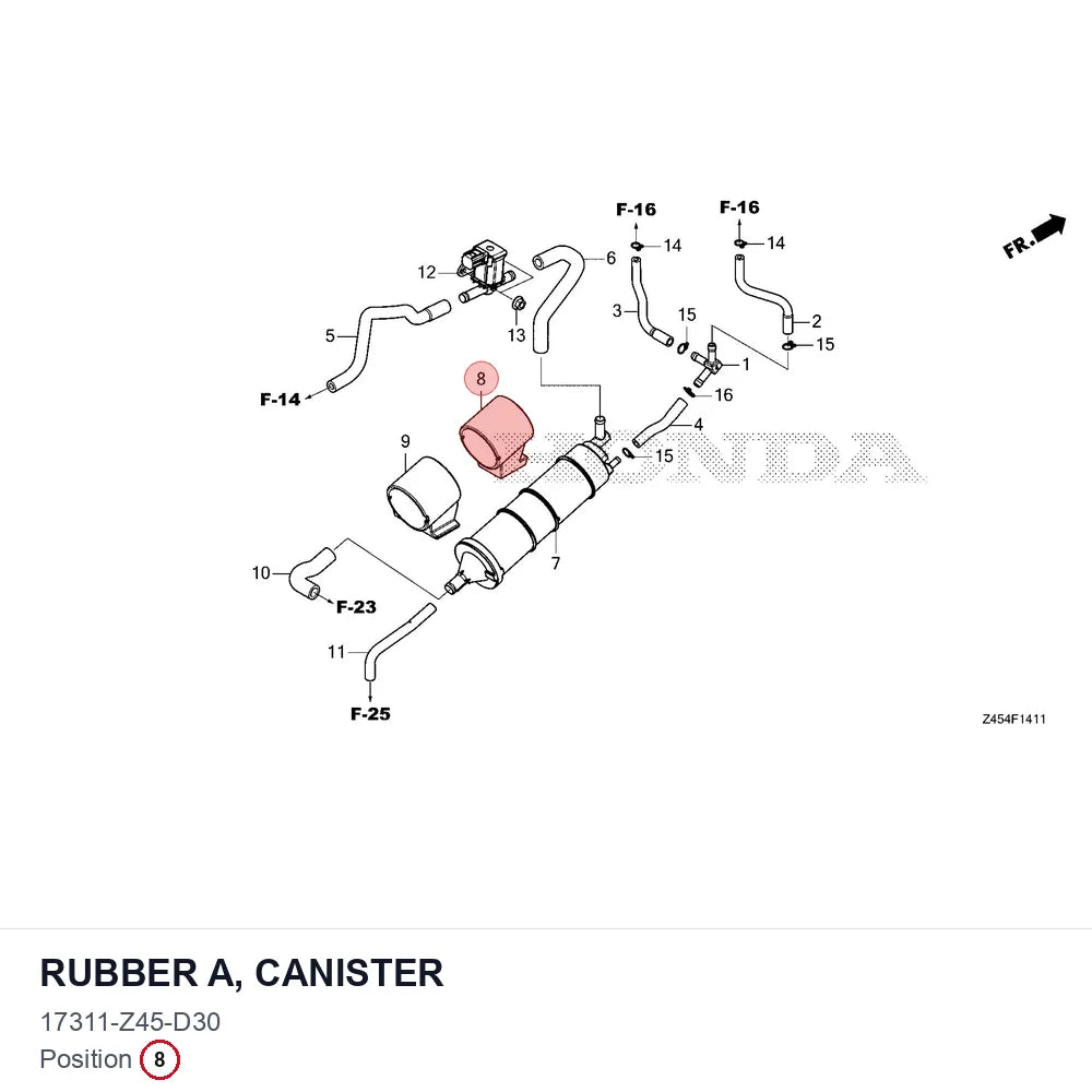 RUBBER A, CANISTER