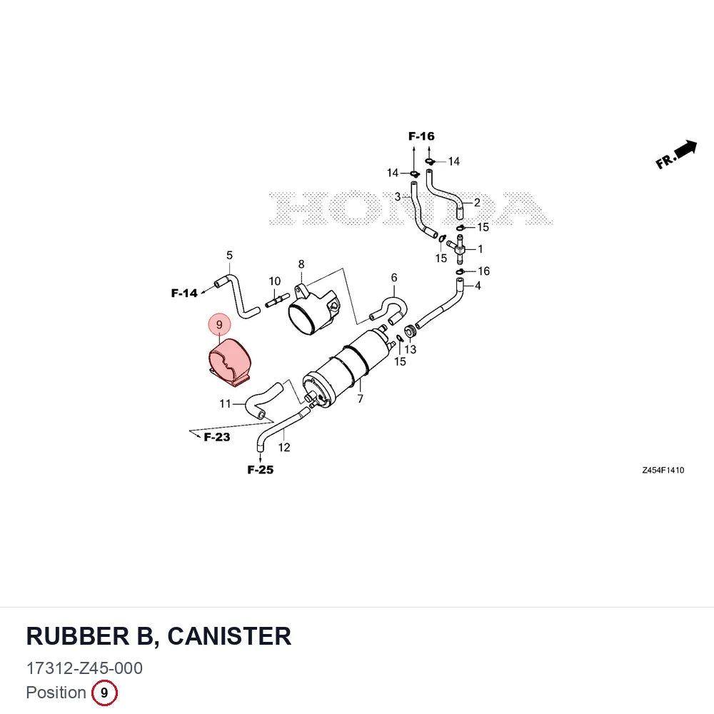 RUBBER B, CANISTER