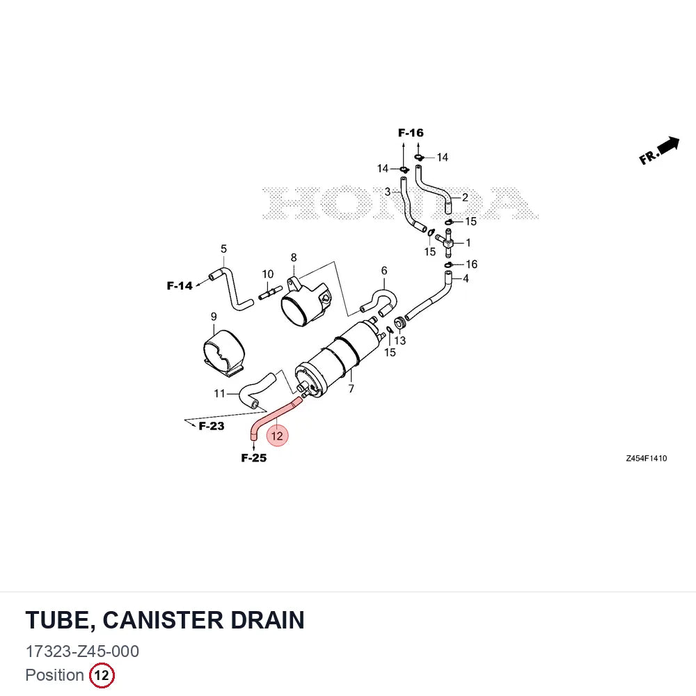 TUBE, CANISTER DRAIN