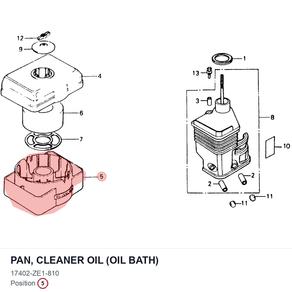 PAN, CLEANER OIL (OIL BATH)