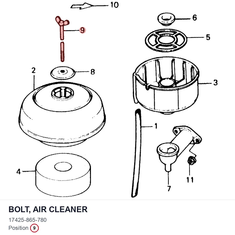 BOLT, AIR CLEANER
