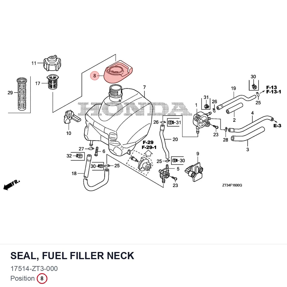 SEAL, FUEL FILLER NECK