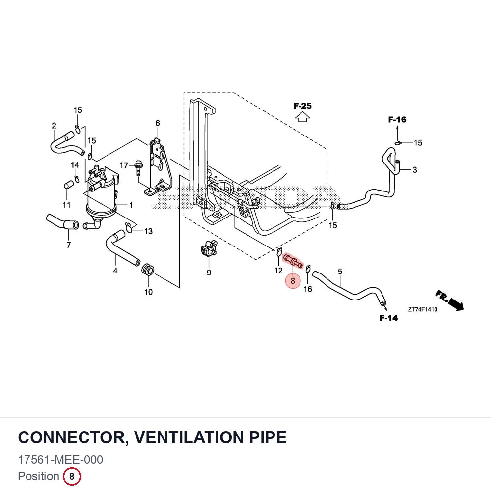 Connector, Ventilation Pipe