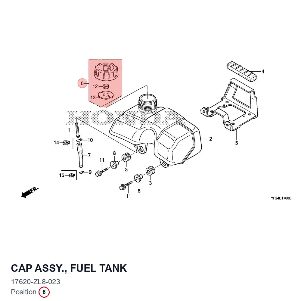 CAP ASSY., FUEL TANK