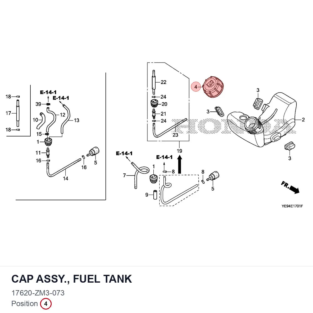 CAP ASSY., FUEL TANK
