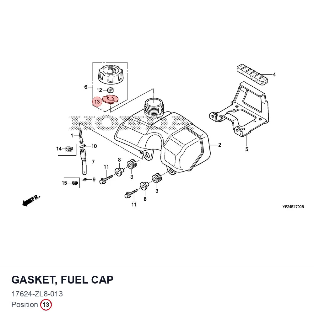 GASKET, FUEL CAP