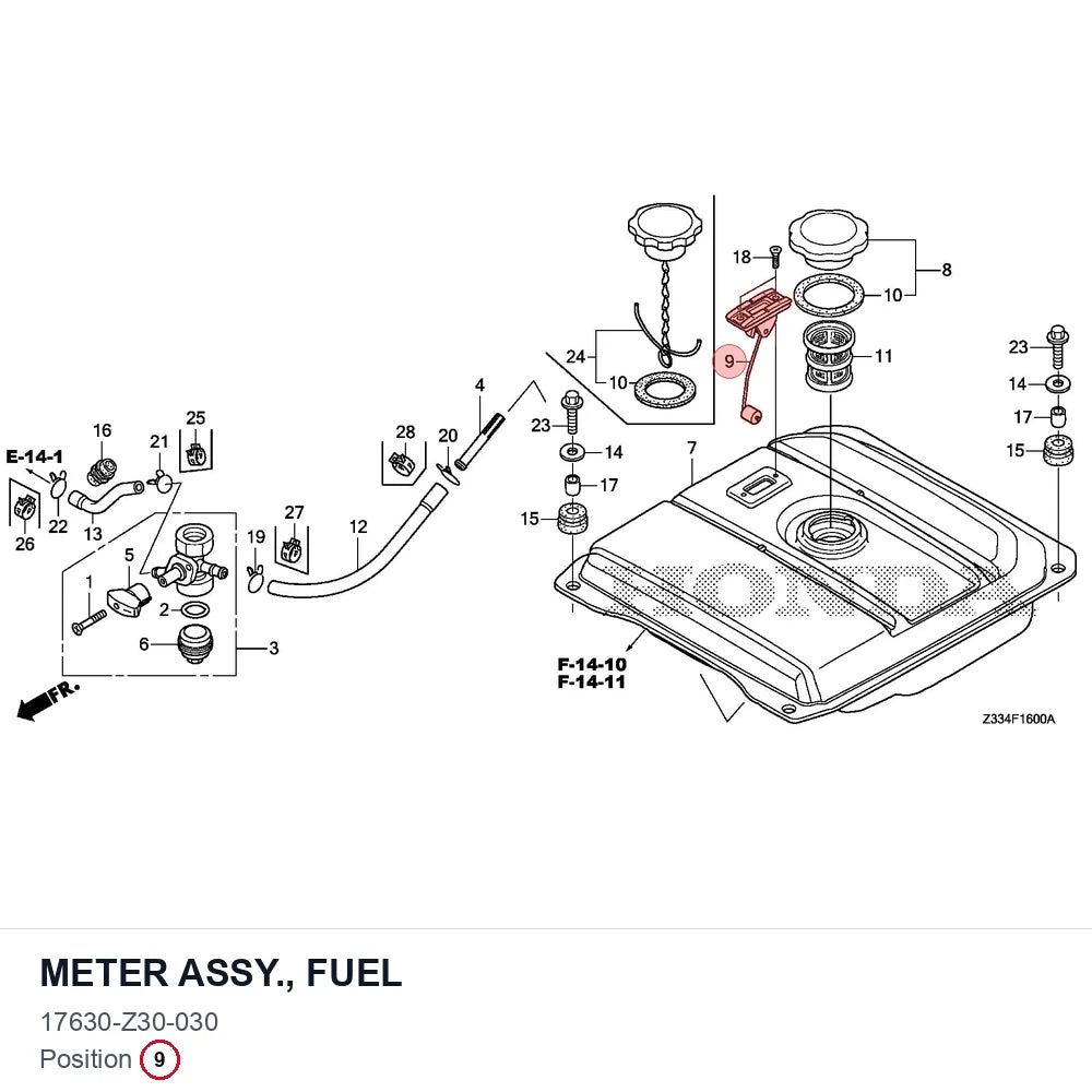 METER ASSY., FUEL
