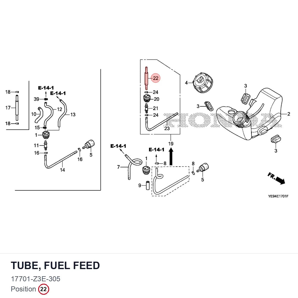 TUBE, FUEL FEED