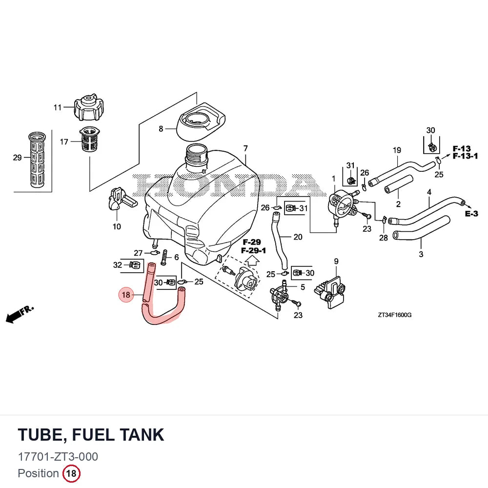 TUBE, FUEL TANK