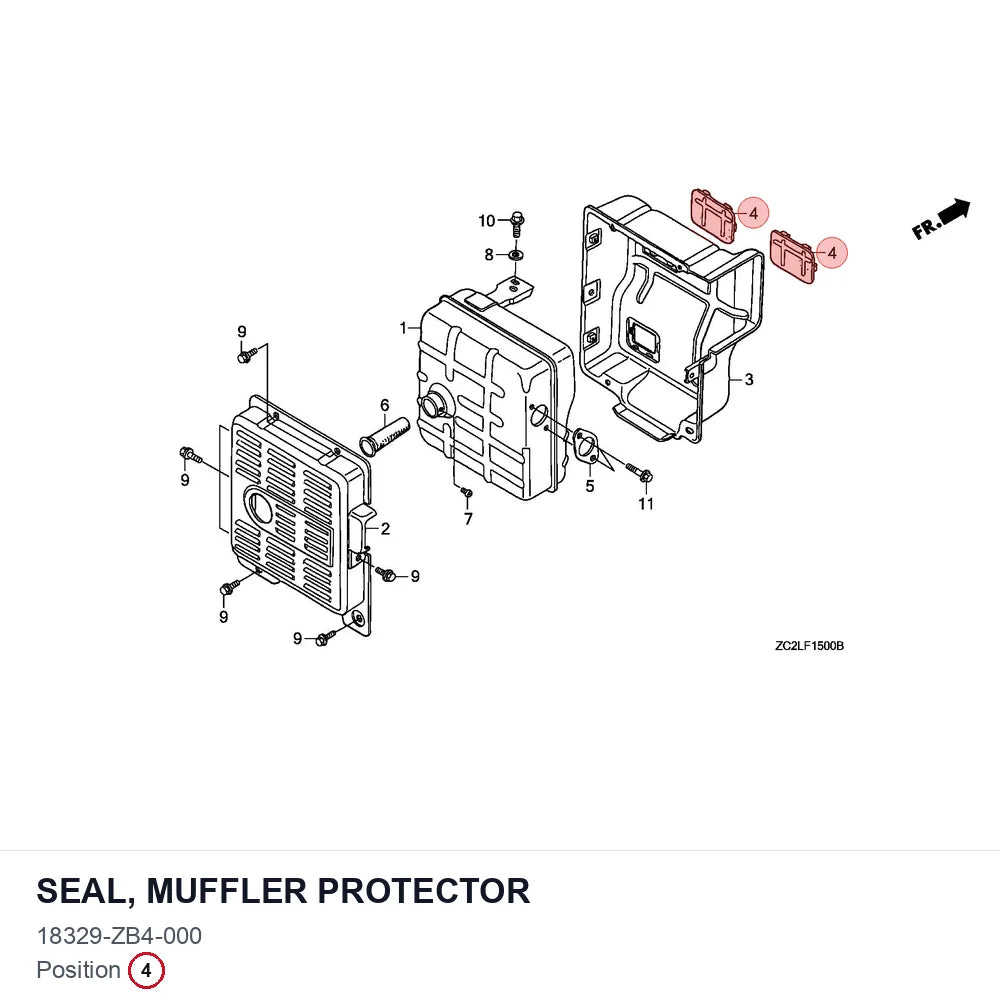 SEAL, MUFFLER PROTECTOR
