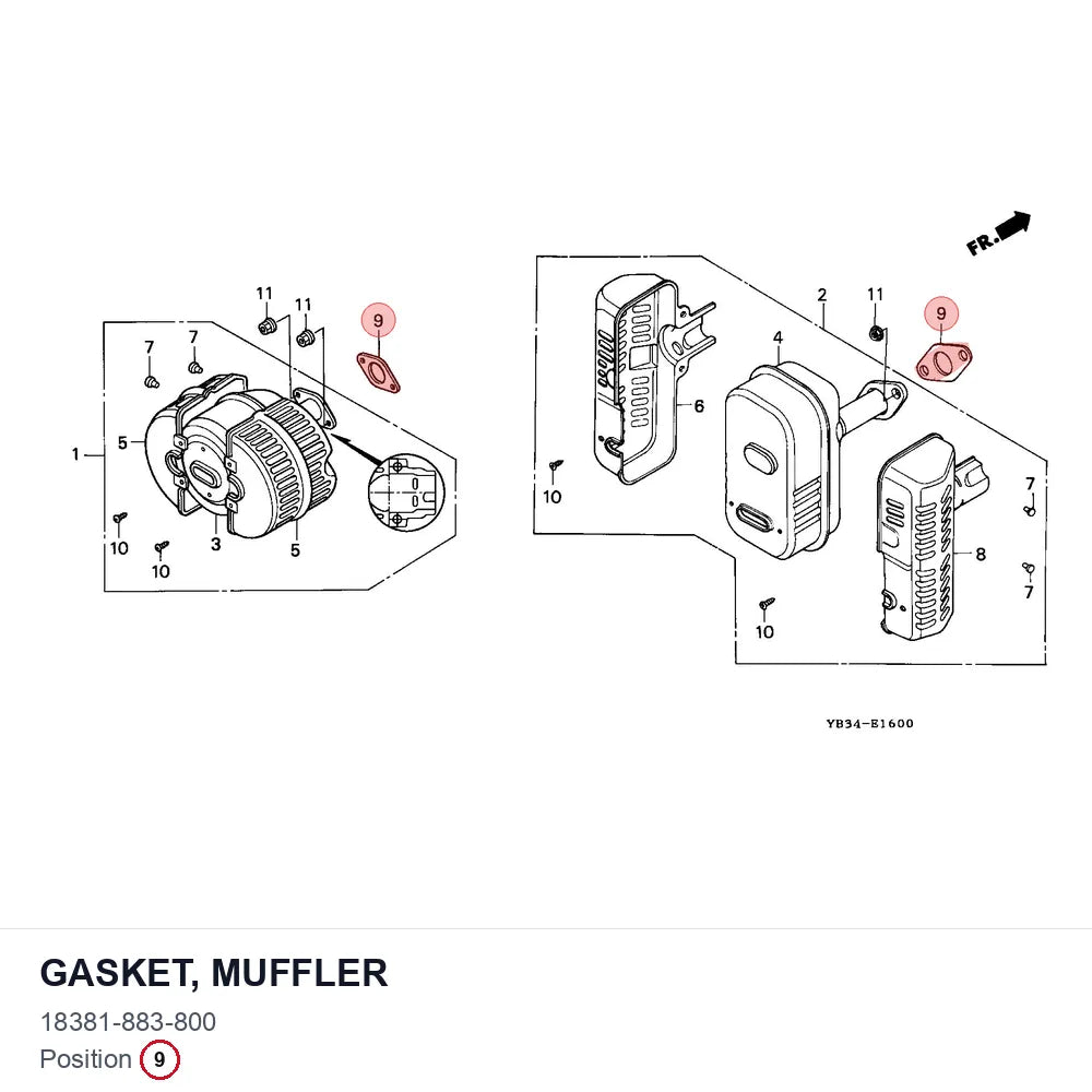GASKET, MUFFLER