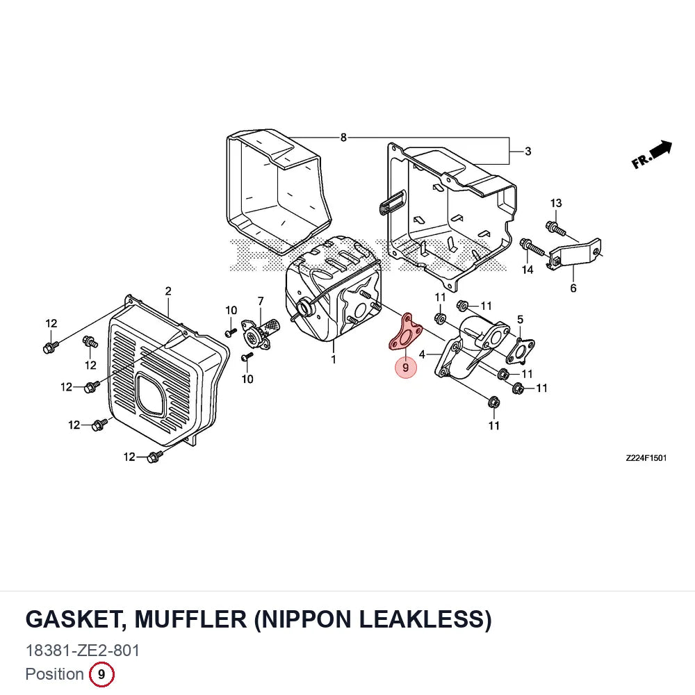 GASKET, MUFFLER (NIPPON LEAKLESS)