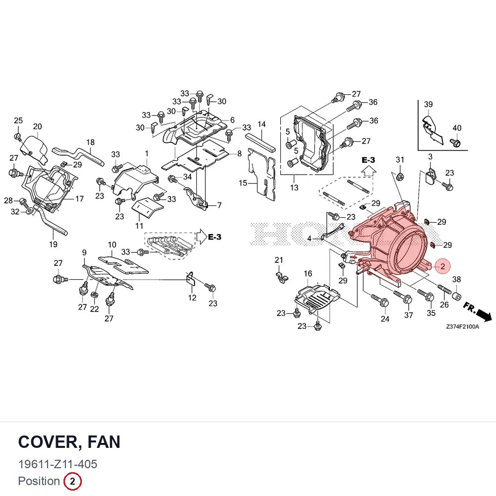 COVER, FAN