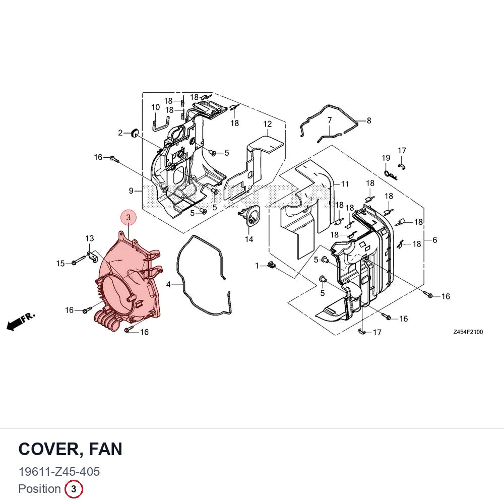 COVER, FAN