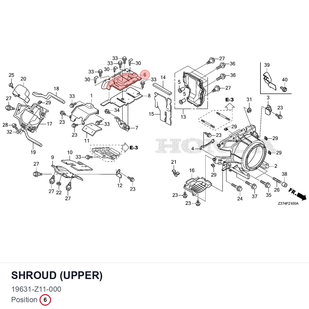 SHROUD (UPPER)