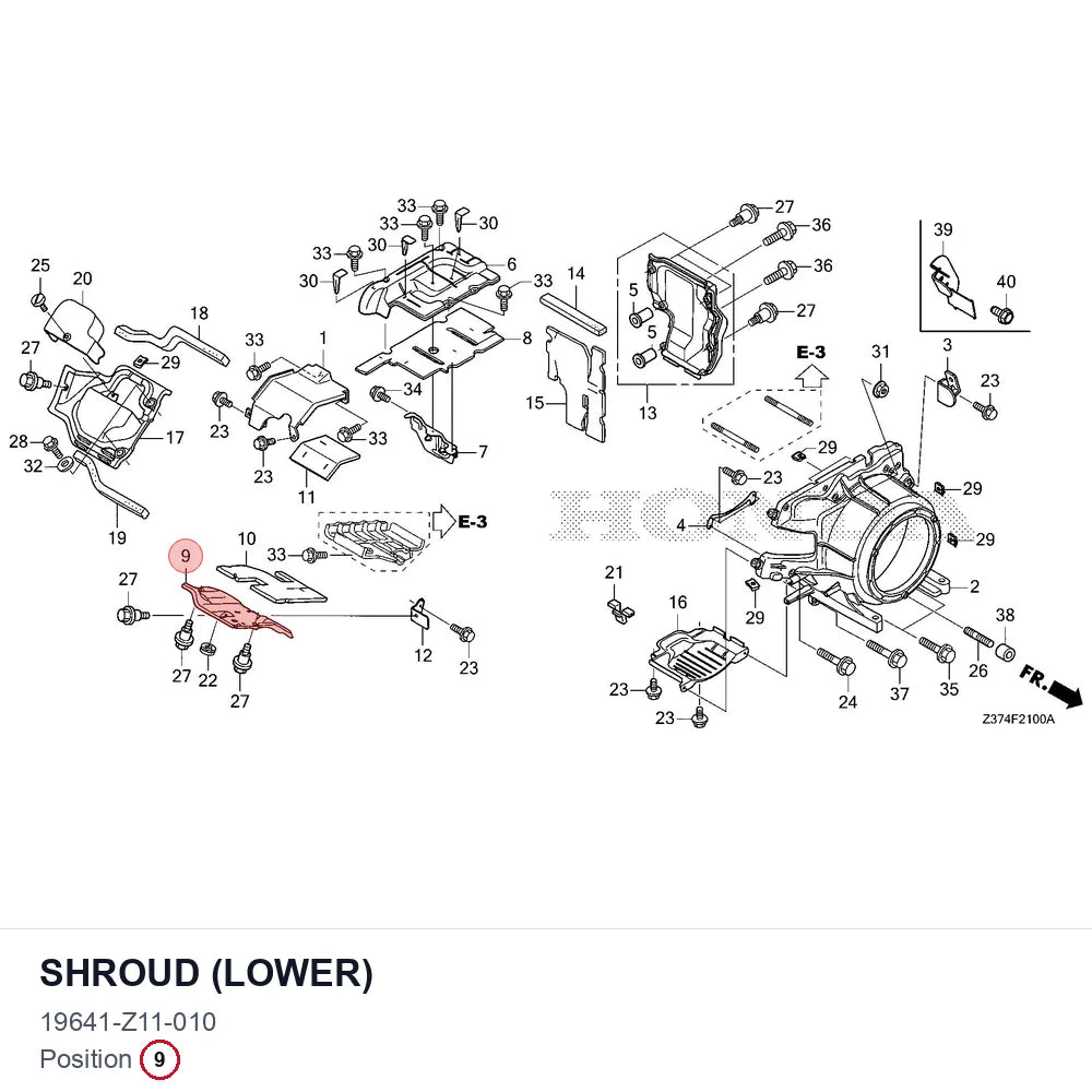 SHROUD (LOWER)