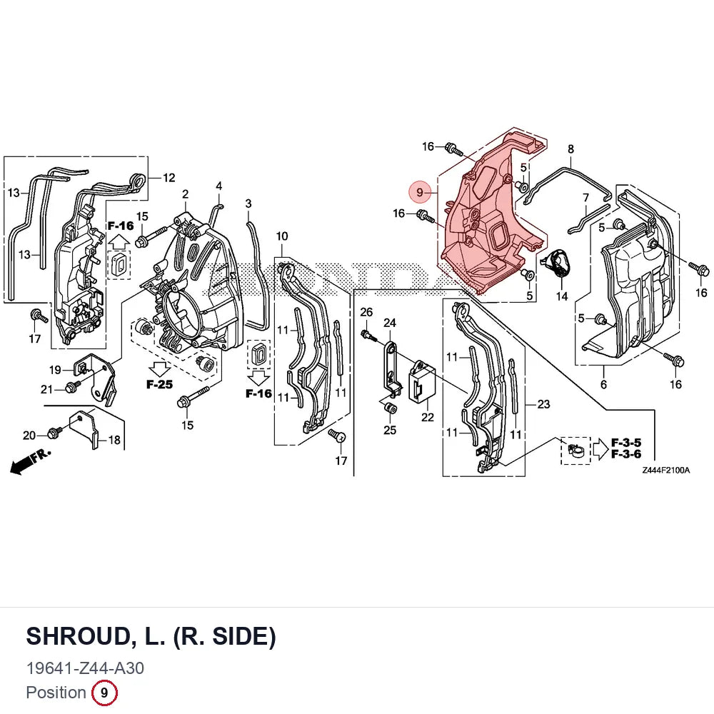 SHROUD, L. (R. SIDE)